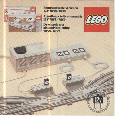 7858 Remote Controlled Points Right 12V (Certified) LEGO Trains
