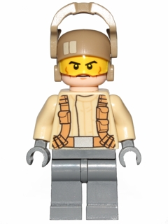 Resistance Trooper - Tan Jacket, Frown, Cheek Lines (sw0698)