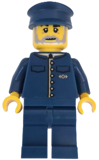 Wild West Train Conductor - Male, Dark Blue Uniform (bdp202)