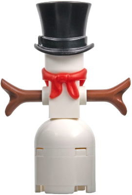 Snowman with 2 x 2 Round Brick as Legs (hol160)