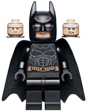 Batman - Black Suit with Copper Belt, Spongy Cape (sh0781)