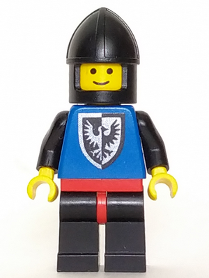 Black Falcon - Black Legs with Red Hips, Black Chin-Guard (cas098)