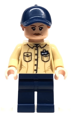 Park Worker - Female, Tan Shirt, Dark Blue Legs and Cap (jw045)