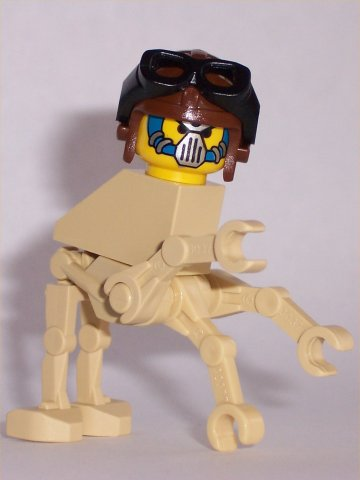 Aldar Beedo - Aviator Helmet, Visor Goggles, Yellow Head (sw0006)