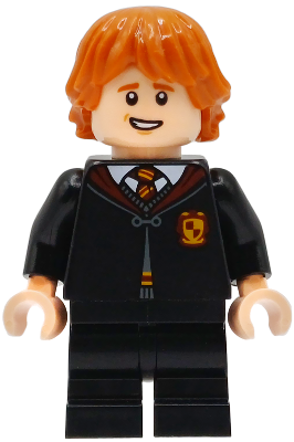Ron Weasley - Gryffindor Robe Clasped, Black Medium Legs, Open Mouth Smile (hp604)