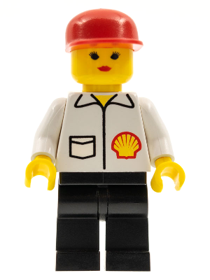 Shell - Jacket, Black Legs, Red Cap, Female (shell009)