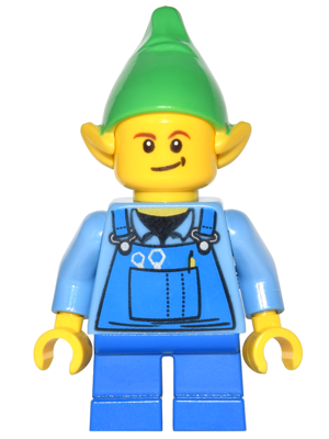 Elf - Blue Overalls, Black Dimple (hol045a)