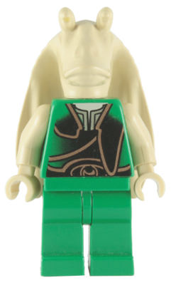 Gungan Soldier - Green Outfit, Plain Head (sw0013)