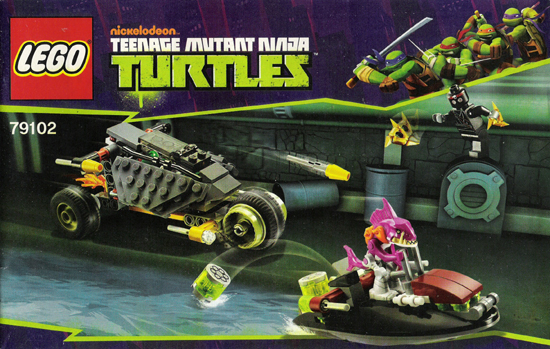 79102 Stealth Shell in Pursuit (Used) LEGO Teenage Mutant Ninja Turtles