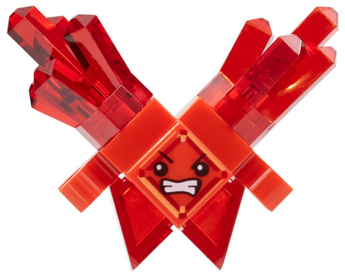 Kryptomite - Red, Large Crystals, Hands (shg017)