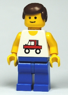 Trucker - Blue Legs, Brown Male Hair (trc006)