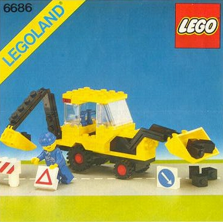 6686 Backhoe (Used) LEGO Town