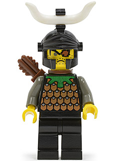 Knights Kingdom I - Gilbert the Bad, Black Dragon Helmet, Horns, Quiver (cas279)