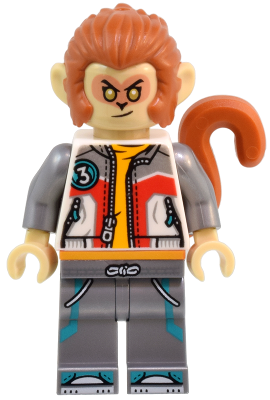 Monkey King - White Jacket, Flat Silver Legs (mk171)