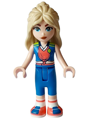 Friends Hanna - Blue, Coral, and Lime Sports Uniform (frnd0640)