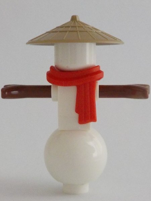 Snowman - Red Scarf, Conical Hat (njo0730)