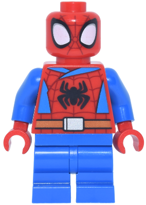 Spider-Man (Peter 'Spidey' Parker) - Medium Legs, Black Spider Logo, Dark Orange Belt (sh1105)