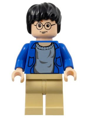 Harry Potter - Blue Open Shirt Torso, Tan Legs, Light Nougat Hands & Head (hp059)