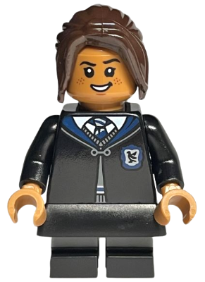 Ravenclaw Student - Black Skirt and Short Legs with Dark Bluish Gray Stripes (hp391)
