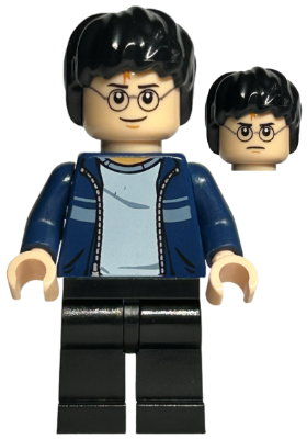 Harry Potter - Dark Blue Open Jacket with Stripe, Black Legs (hp087)