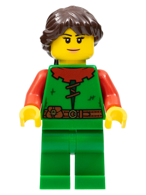 Forestwoman - Red, Ponytail (cas558)