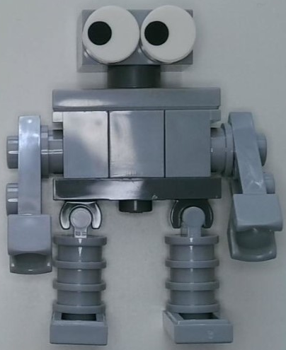 Classic Space Droid - Light Bluish Gray with White Eyes (The Robot) (sp138)