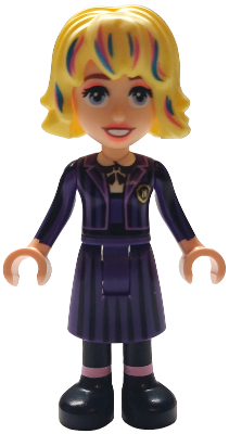 Enid Sinclair - Black and Dark Purple Nevermore Academy Uniform (wed008)