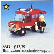 6643 Fire Chief's Truck (Retired) LEGO Town