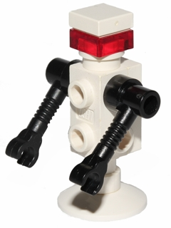 Futuron Droid, White with Black Arms, Trans Red Eye (sp125)