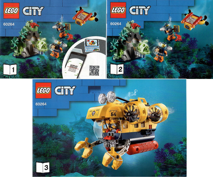 60264 Ocean Exploration Submarine (Used) LEGO City