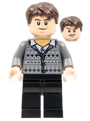 Neville Longbottom - Fair Isle Sweater, Black Legs (hp129)