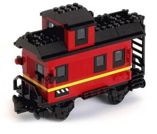 4186874 Caboose (White Box) (Used) LEGO Trains
