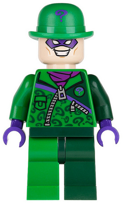 The Riddler - Green and Dark Green Zipper Outfit (sh0088)