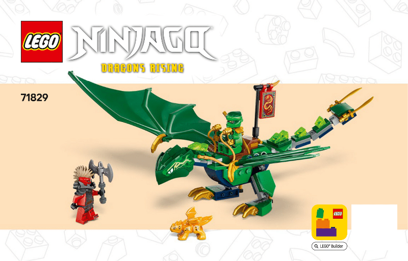 71829 Lloyd's Green Forest Dragon (Used) LEGO Ninjago