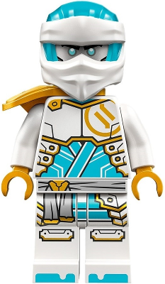 Zane - Dragons Rising, Tunic with Large Armor Plates, Head Wrap, Shoulder Pad (njo0859)