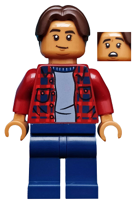 Ned Leeds - Dark Red Plaid Shirt, Dark Blue Legs (sh0602)