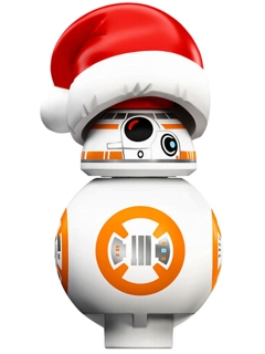 BB-8 with Santa Hat (Small Photoreceptor and Small Black Circle) (sw0874)