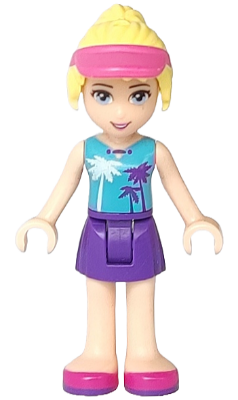 Friends Stephanie - Dark Purple Skirt, Medium Azure Top (frnd0161)