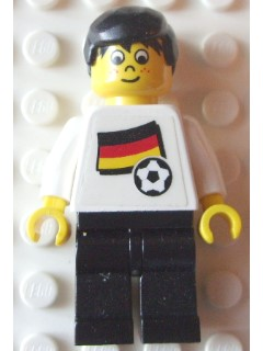 Soccer Player - German Player 5, German Flag Torso Sticker on Front, Black Number Sticker on Back (specify number in listing) (soc041s01)