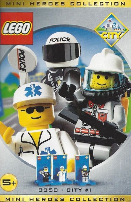 3350 Three Minifig Pack - City #1 (Certified) LEGO Town