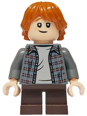 Ron Weasley - Plaid Shirt, Dark Brown Short Legs (hp552)