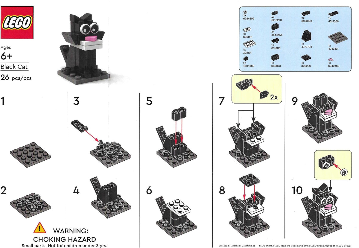 6491112 Black Cat (Used) LEGO Seasonal