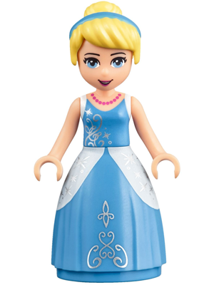 Cinderella - Medium Blue Ball Gown, Bright Light Yellow Hair (dp039)