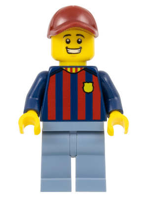 Soccer Fan - FC Barcelona, Male, Sand Blue Legs (soc144)