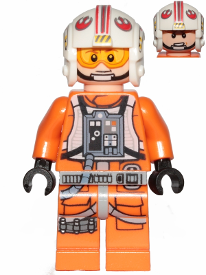 Luke Skywalker (Pilot, Printed Legs, Visor Up / Down) (sw0991)