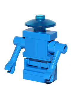 Classic Space Droid - Hinge Base, Blue with Trans-Blue Dish (sp070)