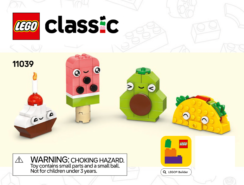 11039 Creative Food Friends (Certified) LEGO Classic
