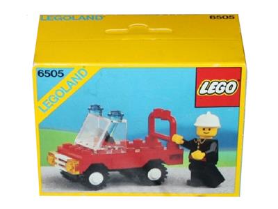 6505 Fire Chief's Car (Retired) LEGO Town