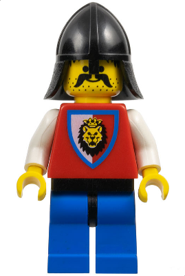 Royal Knights - Knight 3, Black Neck-Protector (cas064)