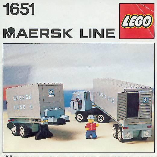 1651 Maersk Line Container Lorry (Used) LEGO Town